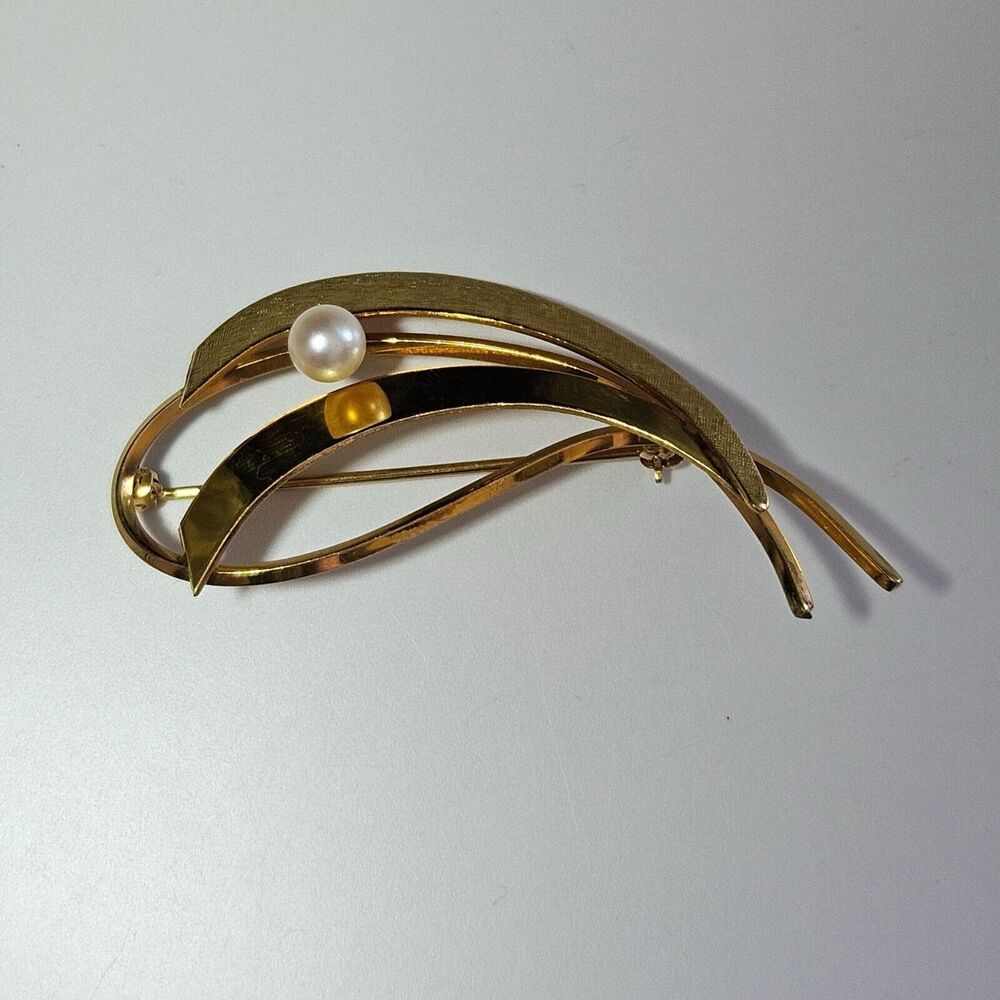 Van Dell 14K GF brooch